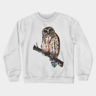 Mrs Ruru, New Zealand Morepork Owl Crewneck Sweatshirt